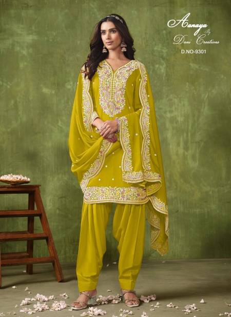 Green Colour Aanaya Vol 193 By Twisha Designer Roman Silk Wedding Salwar Suit Suppliers In India 9301