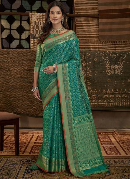 Green Colour Aansh Silk Wholesale Ethnic Wear Silk Saree Catalog 68004
