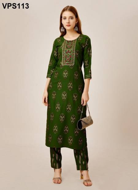 Green Colour Aaradhya Vol 2 By Fashion Berry Kurti With Bottom Wholesale Online VPS113