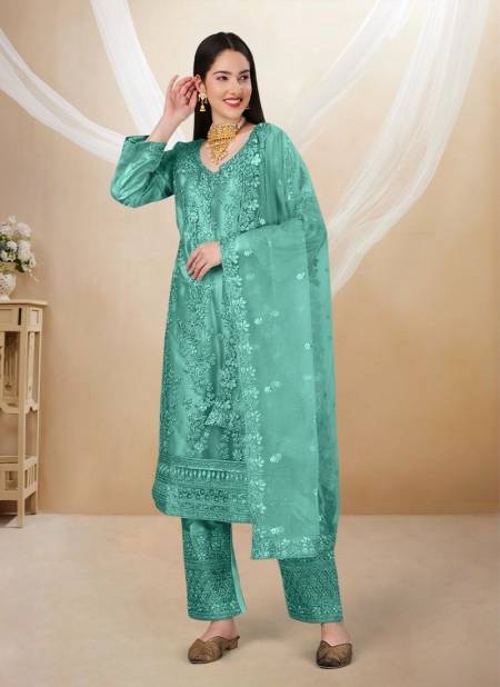 Green Colour Ahanaa By Biva Designer Salwar Suit Catalog 30021 Catalog