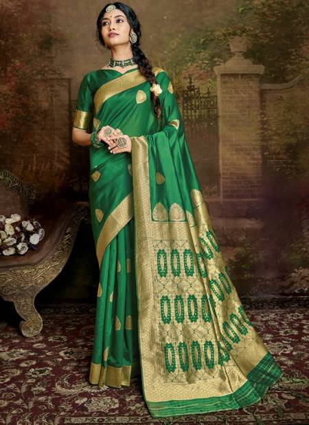Green Colour All Time Hit Vol 3 Function Wear Wholesale Silk Sarees Catalog 11006 C