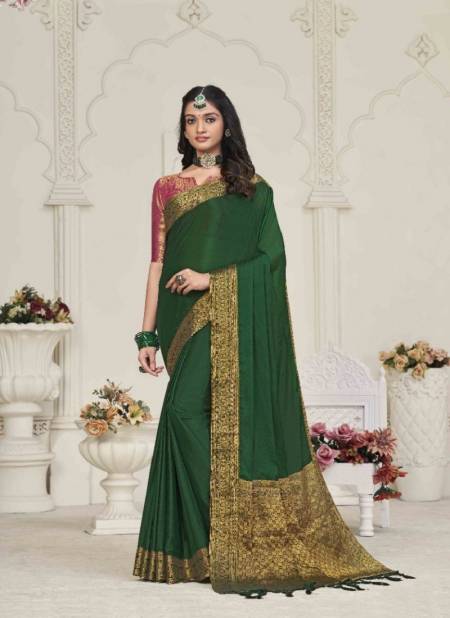 Green Colour Alora By Pankh Designer Saree Catalog 3305