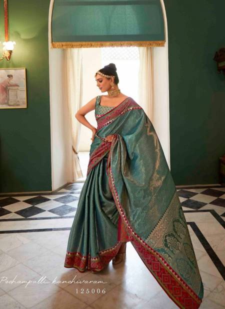 Green Colour Anaya Pattu By Rajpath Silk Saree Catalog 125006