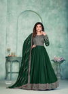Green Colour Anjubaa Vol 18 By Anjubaa Gown Catalog 10182