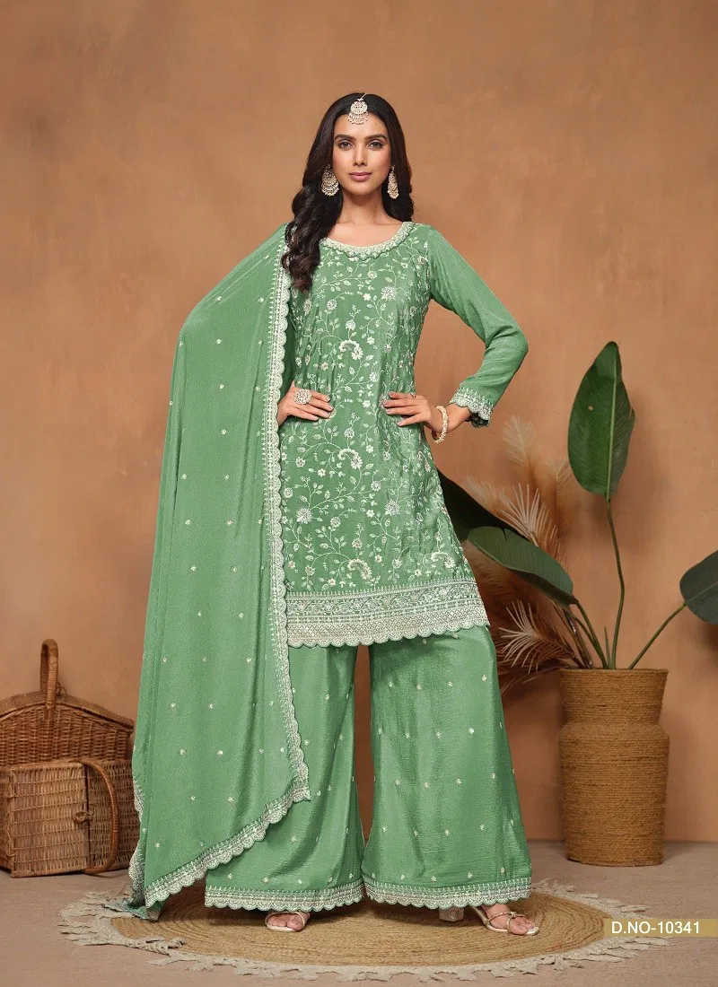 Green Colour Anjubaa Vol 34 By Anjubaa Wedding Wholesale Salwar Suits Suppliers In Mumbai 10341