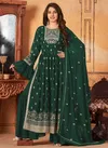 Green Colour Anjubaa vol 9 Function Wear Wholesale Designer Salwar Suits Catalog 10091