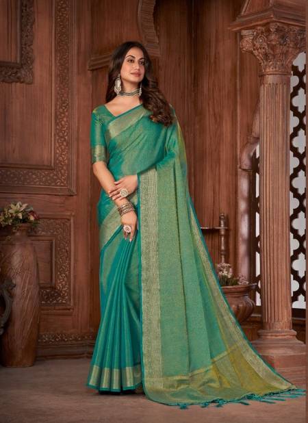 Green Colour Anushka Vol 1 By Pankh Silk Saree Catalog 4803