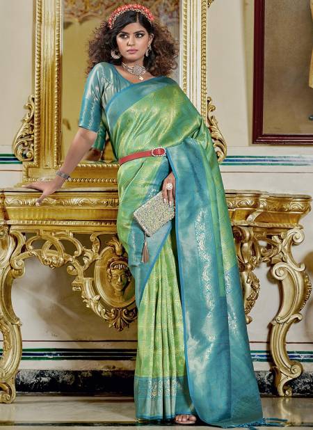 Green Colour BK 8728 Festive Wear Wholesale Silk Sarees 7004