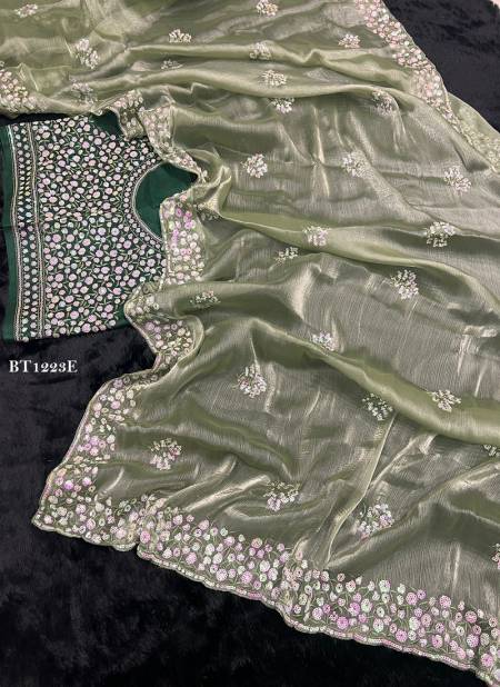 BT 1223 Colours Heavy Pure Soft Zimmy Choo Silk Designer Saree Onilne Wholesale