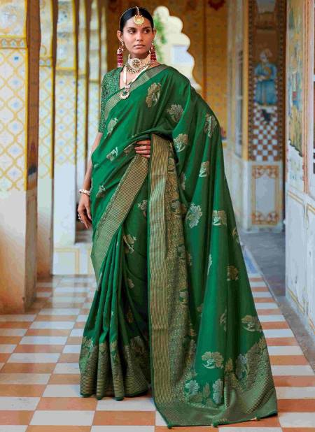 Green Colour Banarasi Vol 2 Wholesale Designer Printed Saree Catalog R 472 C