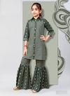 Green Colour Bhavya By Arya Kids Girls Wear Catalog 1