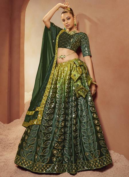 Green Colour Bridesmaid Vol 29 Function Wear Wholesale Designer Lehenga Choli 2284