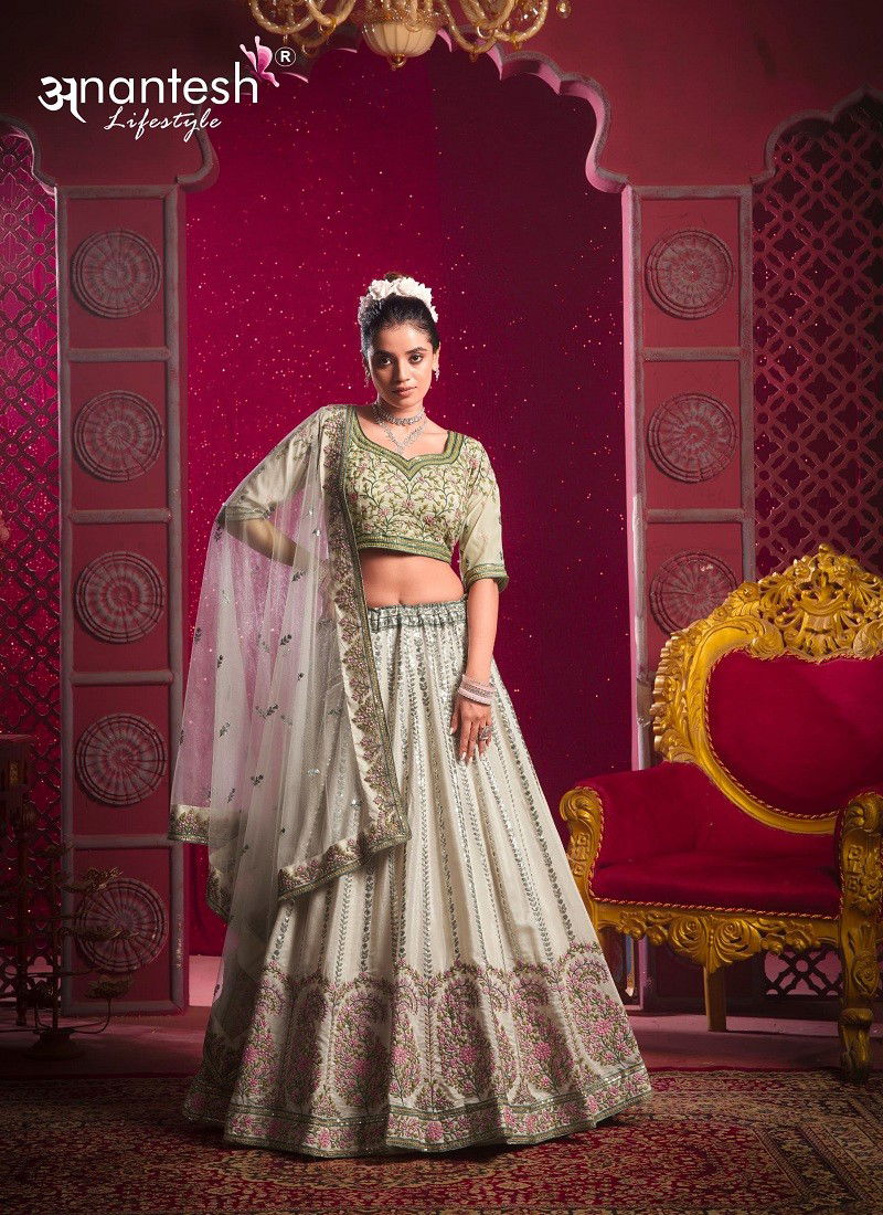 Green Colour Bridemaid Vol 4 By Anantesh Bridal Wedding Wear Lehenga Choli Wholsale In India 11021