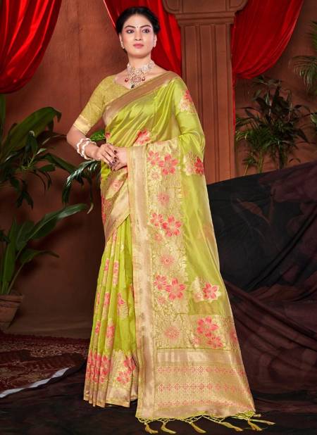 Green Colour Deepkala Designer Wholesale Silk Sarees Catalog 3293