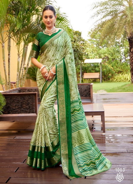 Green Colour Dela By Sr Silk Daily Wear Wholesale Saree Suppliers In Mumbai 1003