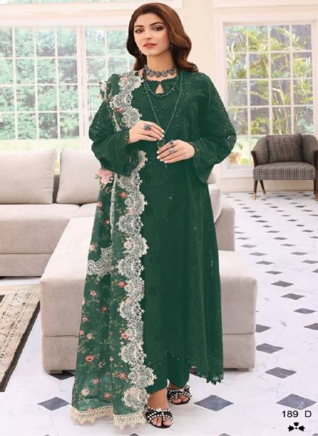 Green Colour Elaf Colour Vol 1 By Dinsaa Pakistani Salwar Suit Catalog 189 D