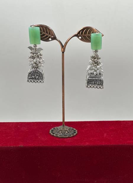 Green Colour Function Wear 752 To 764 Earrings Catalog 759