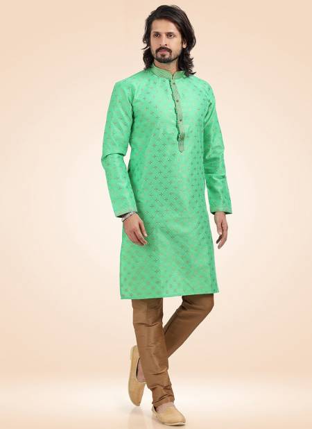 Green Colour Function Wear Wholesale Kurta Pajama Catalog 1807