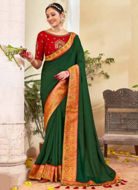 Green Colour Garima Right Women Function Wear Wholesale Designer Sarees Catalog 81768