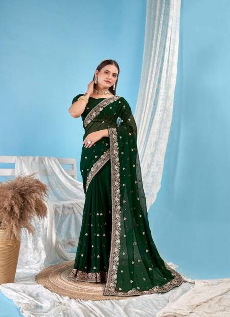 Green Colour Jayshree 1612 A To D Georgette Blooming Designer Best Saree Wholesale Shop In Surat 1612 A.jpg