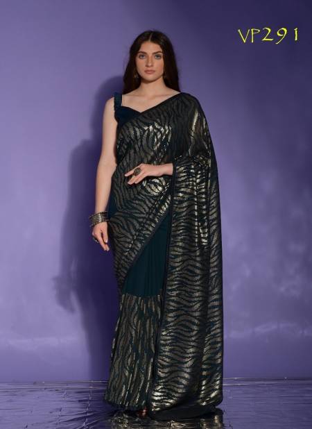 Green Colour Jeet By Fashion Berry Georgette Saree Wholsalers In India VP291