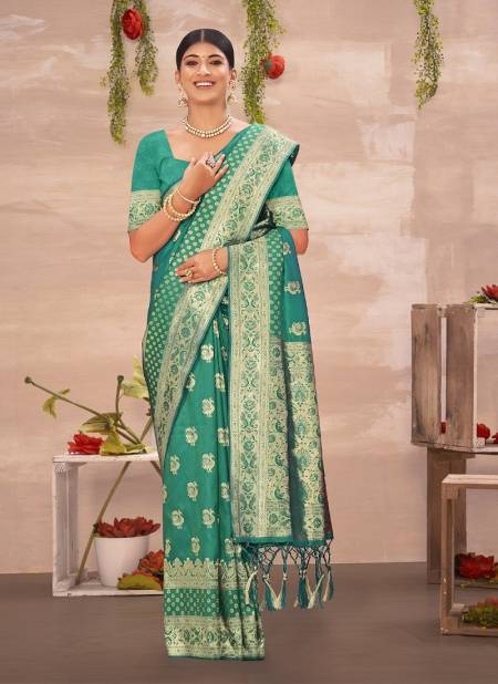 Green Colour Jubliee Silk Ethnic Wear Wholesale Silk Sarees Catalog 2803