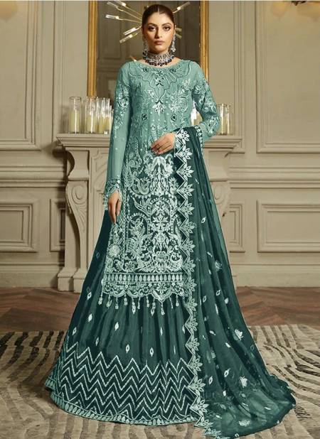 Green Colour KF 143 Wedding Salwar Suit Catalog 143 B