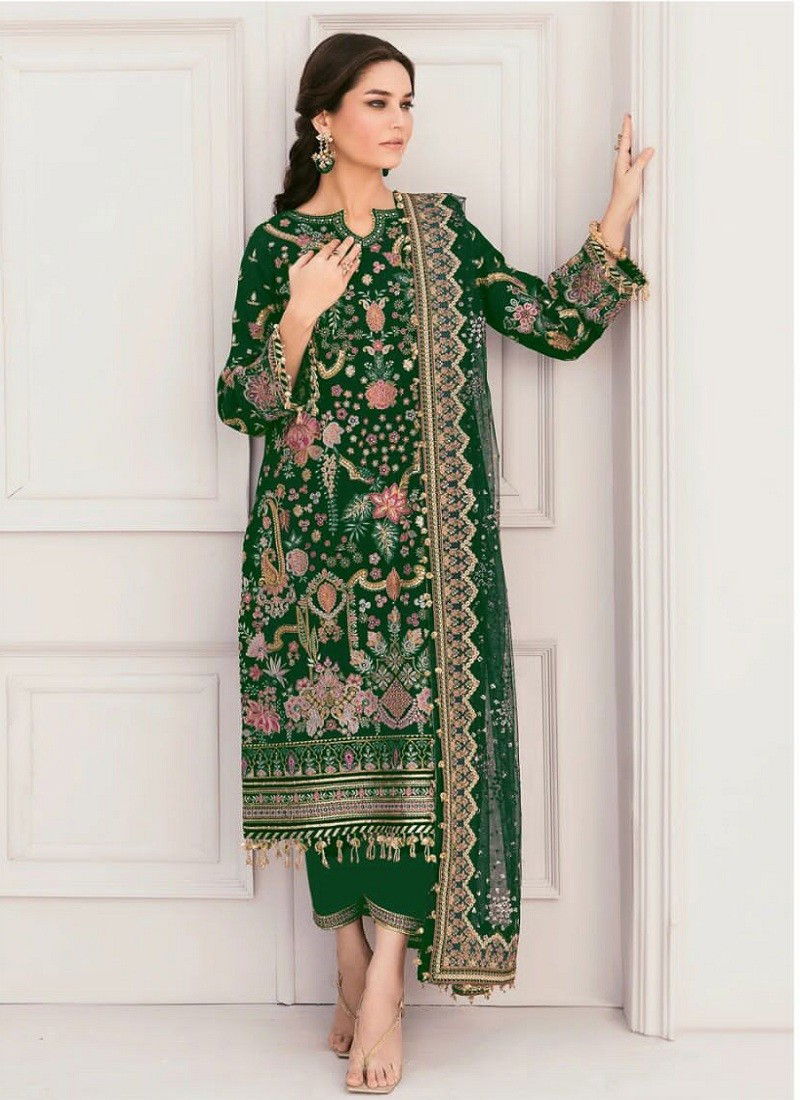 Green Colour KF 153 Pakistani Salwar Suit Catalog 153 B