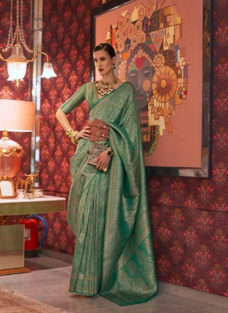 Green Colour Kabby Silk By Rajtex Wedding Sarees Catalog 321008