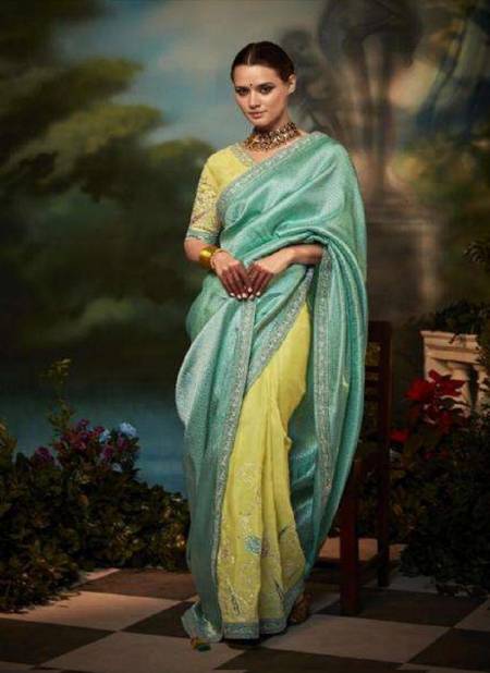 Green Colour Kajal Vol 2 By Kimora Fancy Wedding Designer Saree Catalog KS 5252