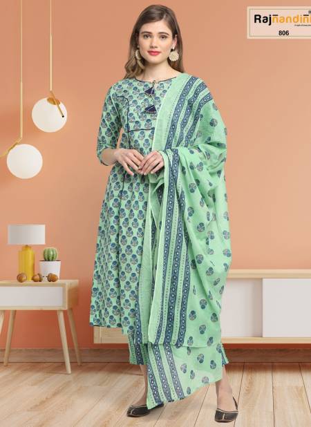 Green Colour Kaveri By Rajnandini Designer Salwar Suit Catalog 806