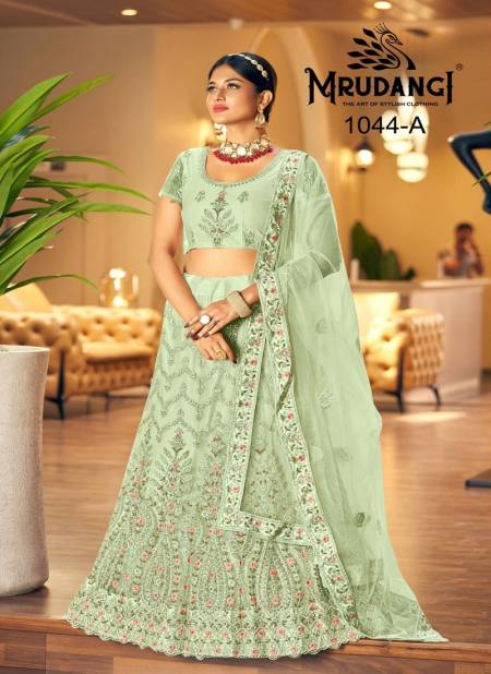 Green Colour Madhurya Colour Edition By Mrudangi Party Wear Designer Lehenga Choli Catalog 1044 A
