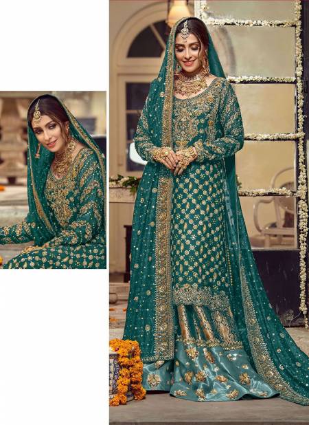 Green Colour Maharani Vol 3 By ALK Designer Salwar Suits Catalog 166 I