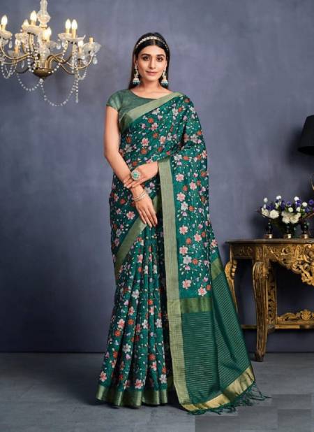 Green Colour Mahotsav By Aahana Silk Saree Catalog 22809