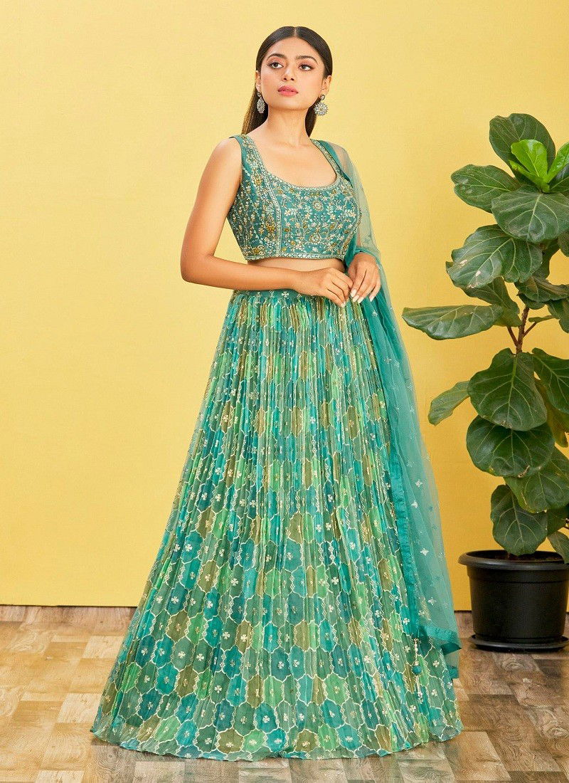 Green Colour Mandakini Vol 2 By Zeel Clothing Wedding Wear Lehenga Choli Orders In India 111