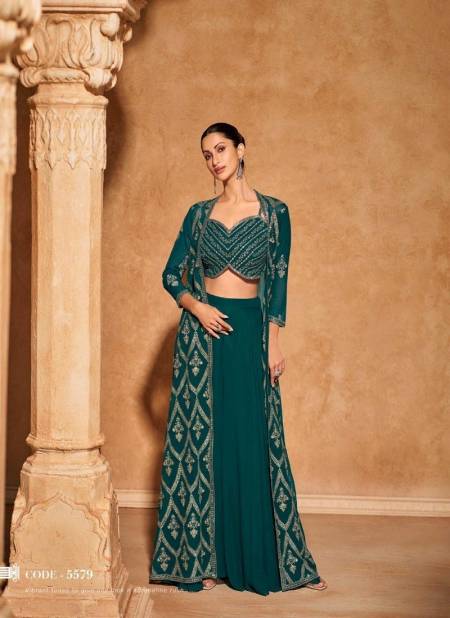 Green Colour Meraki By Sayuri Designer Real Georgette Readymade Suits Wholesale Price In Surat 5579