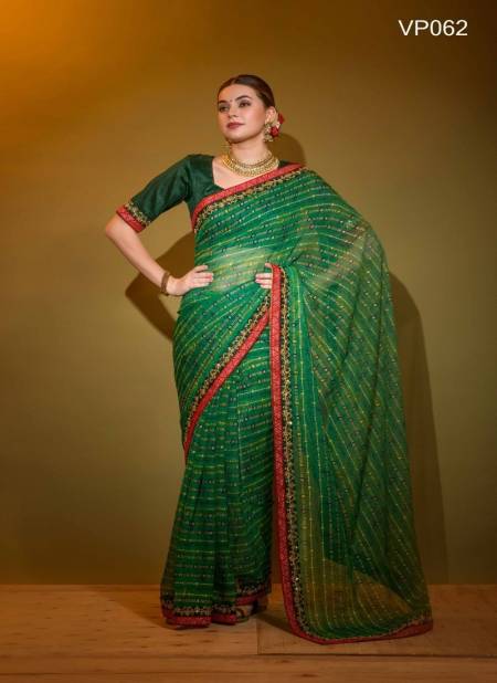Green Colour Mira By Fashion Berry Designer Saree Catalog 62
