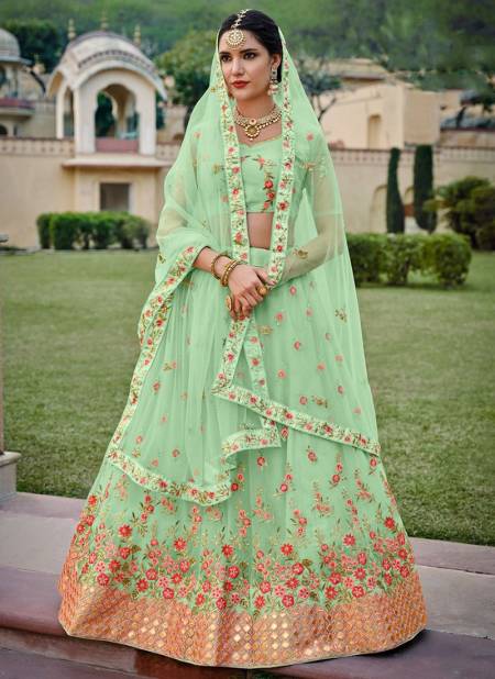 Green Colour Moksha Colour Edition 2 Wedding Wear Wholesale Designer Lehenga Choli Catalog 1006 A