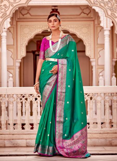 Green Colour Mrudula Banarasi By Rajpath Banarasi Silk Sarees Catalog 105003.jpg