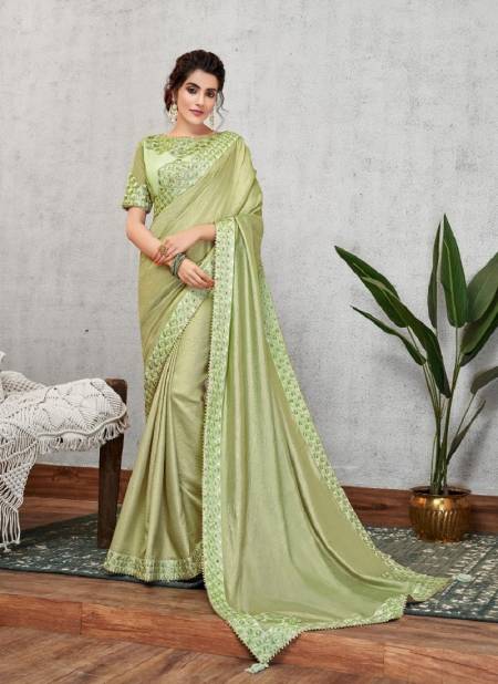 Green Colour Namasya By Mahotsav 11404 To 11425 Party Wear Saree Catalog 11404