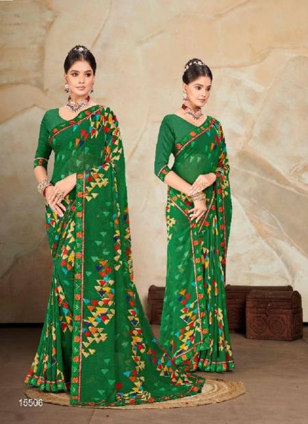 Green Colour Navya By Jalnidhi Heavy Weightless Sarees Wholesale In Delhi 15506