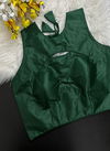 Rk Blouse Green Colour New Plain Designer Simar Silk Party Wear Blouse Catalog E