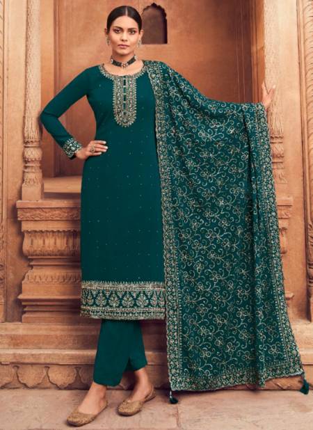 Green Colour Nitya Vol 185 LT Wholesale Designer Salwar Suits Catalog 85006
