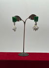 Green Colour Occation Wear Earrings Catalog 791
