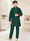 Green Colour Outluk Kids Vol 1 Wholesale Kids Kurta Pajama Catalog 104