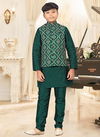 Green Colour Outluk Kids Vol 2 Party Wear Wholesale Modi Jacket Kids Wear Catalog 210