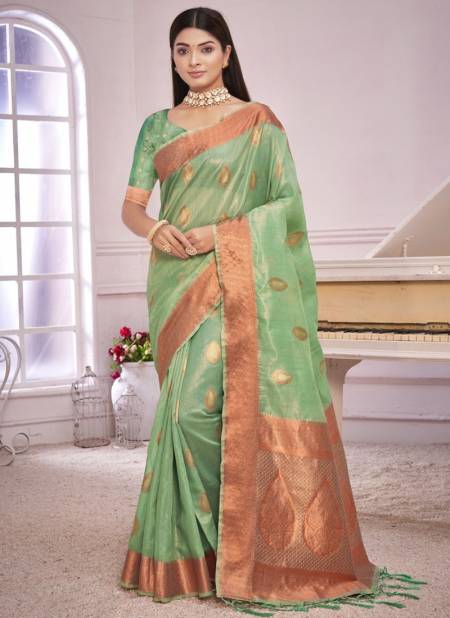 Green Colour Padmini Vol 1 Sangam Wholesale Ethnic Wear Designer Saree Catalog 2581