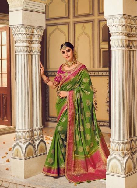 Green Colour Pakhi Vol 1 By Pankh Designer Saree Catalog 3802