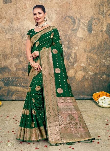 Green Colour Plazzo Silk Vol 3 By Bunawat Silk Wedding Sarees Exporters In India 1001