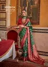 Green Colour Punya Patola By Kreshva Pv Silk Saree Suppliers In India K-037